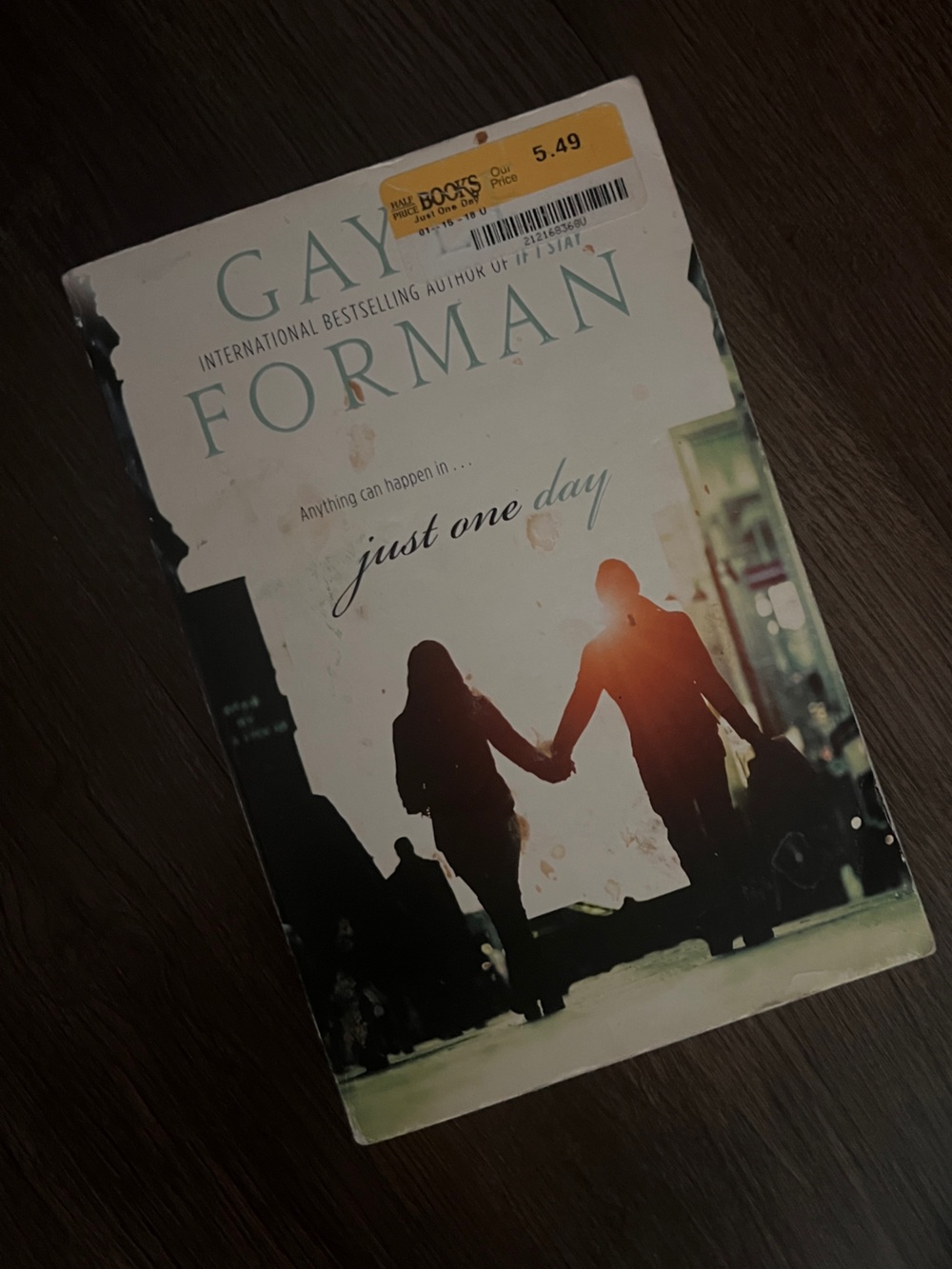 Just One Day - White Paperback Book